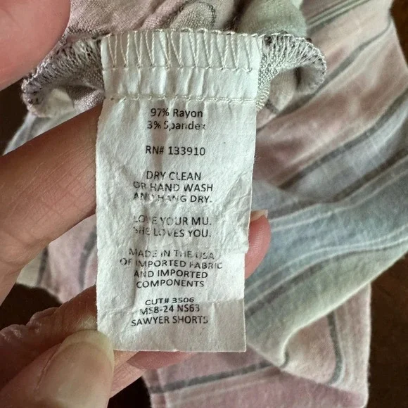 Show Me Your MuMu - Sawyer Shorts Pastel Striped - Size Small - Picture 10 of 10
